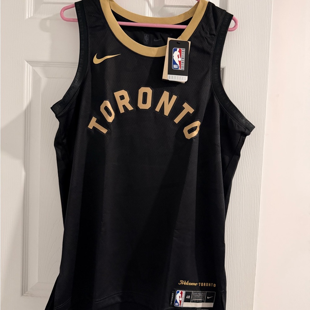 Nike Toronto Basketball Jersey - Black with Gold Accents